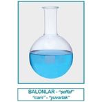 İsolab 029.02.500 Balon - Cam - Dibi Yuvarlak - 500 Ml (10 Adet)