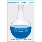 Isolab 030.01.051 Balon Cam Dibi Düz Şilifli 50 ml NS19/26 1 Adet