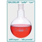 Isolab 030.02.050 Balon - Cam - Dibi Yuvarlak - Şilifli - 50 ml - Ns 14/23 (1 Adet)