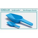 İSOLAB 037.30.500B kürek - P.P - dibi düz - 500ml - mavi - 1 adet