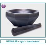 Isolab 038.07.050 Havan - Agat - Tokmağı ile - Çap 50 mm - Standart Form (1 Adet)