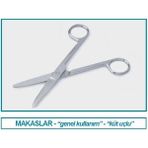 Isolab 048.23.130 Makas - Laboratuar Için - Küt/küt - 130 mm (1 Adet)
