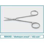 İsolab 048.25.130 Makas - Diseksiyon - Düz - 130 Mm (1 Adet)
