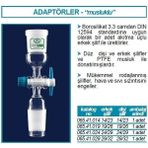 Isolab 065.41.019 Konnektör - Musluklu - Dişi Şilif : Ns 19/26 - Erkek Şilif : Ns 19/26 (1 Adet)