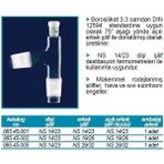 Isolab 065.45.005 Adaptör Distilasyon Dişi Şilif NS14/23 Erkek NS29/32 AÇILI:NS29/32 1 Adet