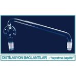 Isolab 065.54.014 Distilasyon Bağlantısı - Sıçratma Tutuculu - Erkek: Ns 29/32 -150 mm (1 Adet)