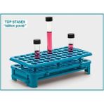 Isolab 079.11.016 Tüp Standı Silikon Tutacaklı 50 Delik 16 mm Tüpler Için 1 Adet