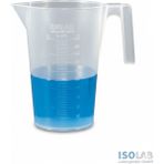 Isolab Beher - Polipropilen - Kısa Form - Kulplu - Kabartma Skala - 250ml - 250 ML