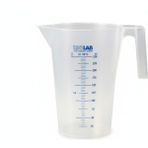 Isolab Beher - Polipropilen - Kısa Form - Kulplu - Mavi Skala - 250ml - 250 ML
