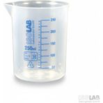 Isolab Beher - Polipropilen - Kısa Form - Mavi Skala - 250ml - 250 ML