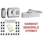 İsonem 3 Lü Apartman Kapı Seti Hareket Sensörlü Marelli Motorlu Otomat + DC300 Hidrolik Kapı Yayı