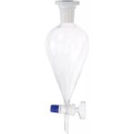 Isotherm Ayırma Hunisi / Armudi Tip / Cam Musluklu / 500 'ml - Şeffaf - 1
