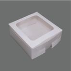 ısp hediye 20x20x8 Beyaz pencereli Hediye Kutusu (25adet)