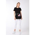 Işşıl 4474 Babasının Oğlu Geliyoor Viskon Hamile Kısa Kol T-Shirt