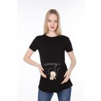 Işşıl 4476 Annesinin Oğlu Viskon Hamile Kısa Kol T-shirt