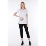 Işşıl 4477 Babasının Kızı Viskon Hamile Kısa Kol T-shirt