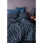 İssimo Home Mondo Blue 210 TC (83 Tel) Pamuk Saten Nevresim Takımı Çift Kişilik