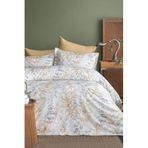 İssimo Home Occale Beige Çift Kişilik%100 Pamuk Saten Nevresim Takımı