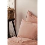İssimo Home Savanna Apricot Yıkanmış %100 Pamuk Poplin Nevresim Takımı King - Gül Kurusu - 200 x 220 cm
