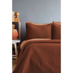 İssimo Home Savanna Yıkanmış Pamuk Poplin bakir Yatak Örtüsü 180*260cm. - Bakır - 180 x 260 cm