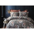 Issimo Home Shady 83 Tel Pamuk Saten Çift Kişilik Nevresim Takımı - Açık Gri - 200 x 220 cm