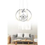 Istanbul Avize Bige Gümüş Ledli Beyaz Power LED Lüx Modern Ledli Avize - 1 - Ahşap