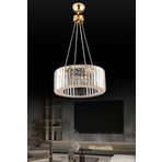 İstanbul Avize Lüx Elmas 35 cm Gold Kristal Taşlı Avize