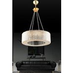 İstanbul Avize Lüx Elmas 45 cm Gold Kristal Taşlı Avize