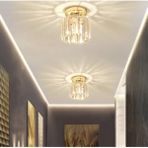 İstanbul Avize Plafonyer Tavan Gold Tekli Kristal Avize