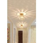 Istanbul Avize Plafonyer Tavan Gold Y-15 Kristal Taşlı Avize