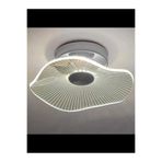 İstanbul Avize Şapka Plafonyer Tavan Tekli Gümüş Avize 3 Renk Ledli Modern Led Aydınlatma