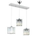 Istanbul Avize Sardunya 3'Lu Krom Kristal Tasli K-01 Avize