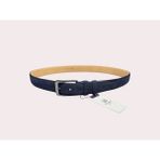 İstanbul Belt Erkek Hakiki Süet Deri Kemer – 3.5 CM – Gümüş Ton Tokalı, Dayanıklı, Şık & Gerçek Deriden Kemer - 125 cm - Lacivert