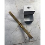 İstanbul Belt Süet Kadın Deri Kemer – 3 cm – Altın Ton Tokalı, Dayanıklı, Şık & Gerçek Deriden Kemer - 110 cm - Yeşil
