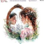 İstanbul Hobi Ütü ile Rub On Transfer Kağıdı 30X30CM RB-415 - Çok Renkli