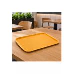 İstanbul Horeca 12 Adet Abs Servis Tepsisi Kaymaz Yüzeyli 27X36 Cm Sarı Renk– Endüstriyel Kullanıma Uygun, Kırılmaz, Bpa Free (7 Renk Seçenekli)