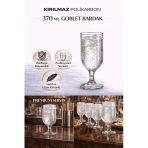 İstanbul Horeca Kırılmaz Polikarbon Goblet Bardak 6 Adet 370 Ml Cam Görünümlü Bira & Kokteyl Kadehi