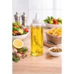 İstanbul Horeca Sosluk Sıkma Şişesi 750 ml Bpa Free Yağ, Sos Şişesi Endüstriyel Kullanım - Şeffaf