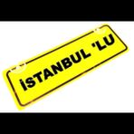 İSTANBUL 'LU Yazılı Sarı Dekor Plaka Sök Tak Pratik yeni nesil