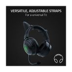 İstanbul Pasajı Ears V2 - Evrensel Fit Clip-On Ears Kulaklıklar Için (Clip-On Ears, Çok Yönlü, Ayarlanabilir Bantlar, 26 G Hafif Premium Silikon) Siyah