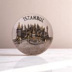 İstanbul Seramik Tabak Duvar Masa Süsü Dekor 18 CM