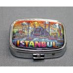 İstanbul Temalı İlaç Kutusu Anahtarlık Liv571