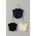 İSTANBULSTYLEMODA Tesettür Siyah -LACİVERT -KIRIK BEYAZ 3'LÜ Boyunluk -ŞAL