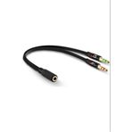 İstaTek Kulaklık Mikrofon Ayırıcı Y Kablo 3.5 Mm Dişi To 2 X 3.5 Mm Erkek
