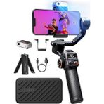 Isteady M6 Kit 3 Eksenli Cep Telefonu Stabilizatörü, Manyetik Aı Izleyicili Gimbal Akıllı Telefo