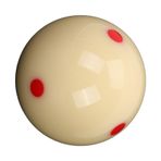 İsteka Topu, Bilardo Masası İçin Kırmızı Noktalı İsteka Topları 2.25 inç Beyaz Reçine Bilardo Eğitim Topu Becerilerinizi Geliştirmek Için Eğitim Topu Için Kırmızı Nokta