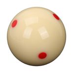 İsteka Topu, Uygulama Bilardo Topu 2.25 inç Beyaz Reçine Bilardo Eğitim Topu Kırmızı Nokta Ile Kırmızı Nokta Bilardo Masası Için İşaret Topları Becerilerinizi Geliştirmek Için