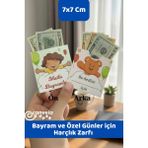 İstisna 10 Adet Çocuklar Için Bayram ve Özel Günler Harçlık Para Zarfı - Çok Renkli