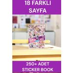 İstisna 250 Unicorn Prenses Sticker Book Ajanda Bullet Journal Laptop Telefon Bavul Etiket Defteri Kitabı