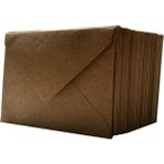 İstisna 50 Minik Kraft Zarf (7x9 cm) Renkli Saman Kağıdı ile Standart Ölçüde Paket